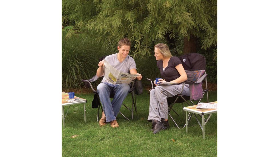 Coleman Pack-Away Outdoor 4-In-1 Table, Mosaic Laminate Top, 3 Adjustable Heights 2000020277