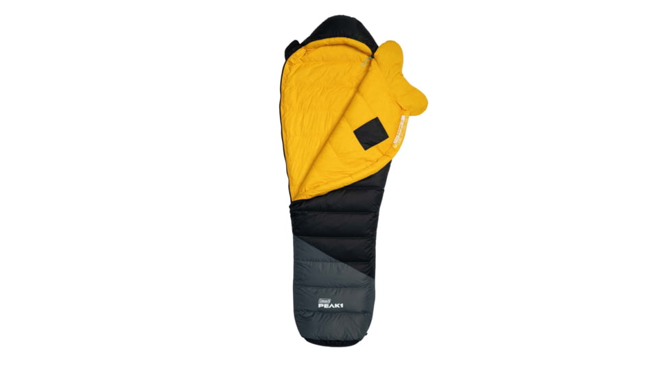Coleman PEAK1 Long RDS Sleeping Bag, 20F Long, Black, CM1010410015-7