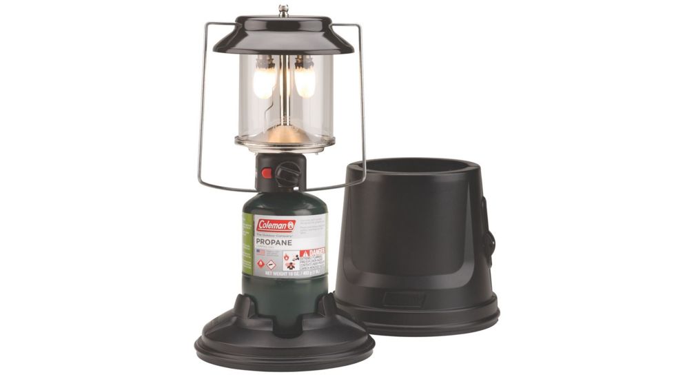 Coleman QuickPack 2 Mantle Propane 1000 Lumen Lantern w/ Case, Black, CM1011510002-12