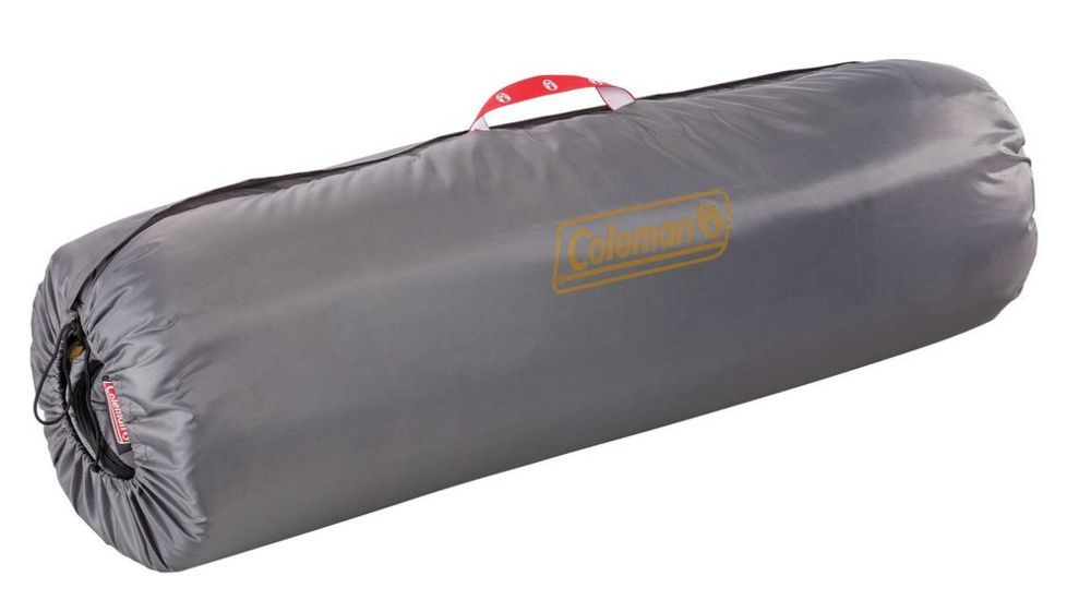 Coleman Rect 30 Big-N-Tall Oversized Sleeping Bag, Interior Tuck Pocket, Machine Washable, Gray / Tan, 84 x 40 in 2000025731