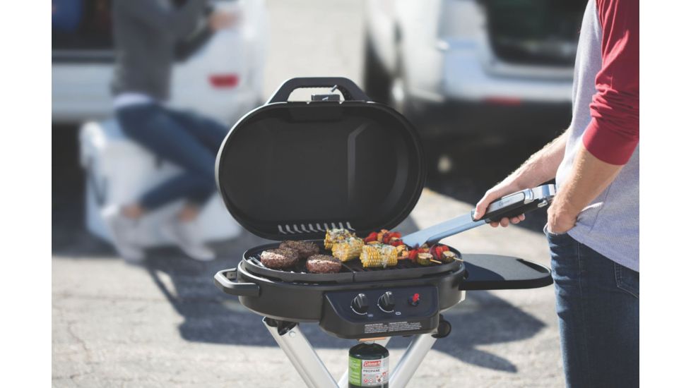 Coleman RoadTrip 285 Portable Stand-Up Propane Grill, Black, CM1010910002-9