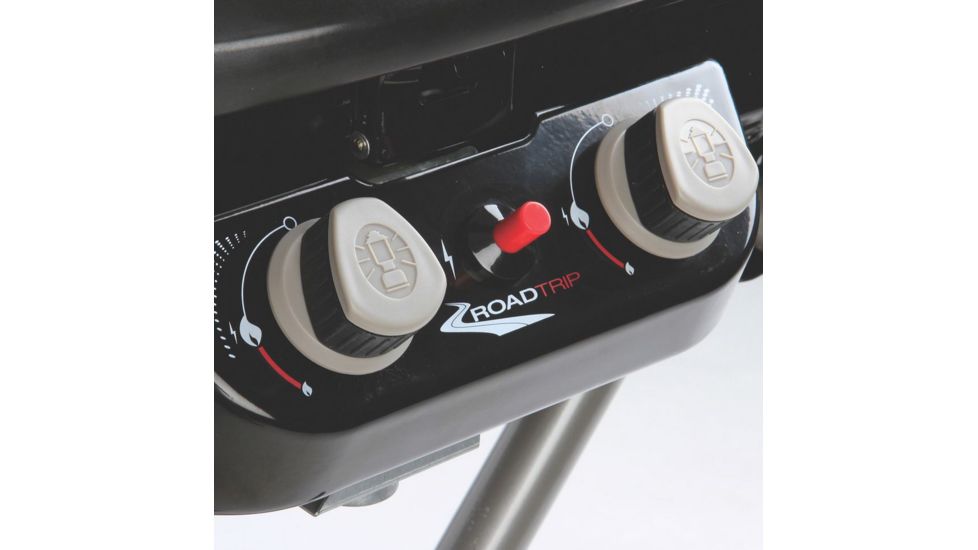 Coleman Roadtrip LXX Propane Grill, Collapsible Stand W/ Wheels, Built In Thermometer, 22,000 BTU, Black, 285 Sq In Cooking Area 2000020945