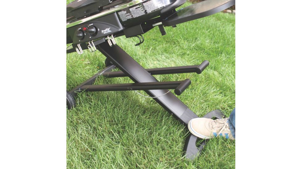 Coleman Roadtrip LXX Propane Grill, Collapsible Stand W/ Wheels, Built In Thermometer, 22,000 BTU, Black, 285 Sq In Cooking Area 2000020945