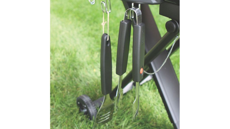 Coleman Roadtrip LXX Propane Grill, Collapsible Stand W/ Wheels, Built In Thermometer, 22,000 BTU, Black, 285 Sq In Cooking Area 2000020945