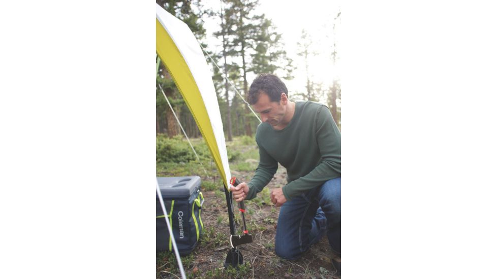 Coleman Rugged Axe W/ Nail Puller, High-Carbon Steel Head, Full Tang Steel Shaft, Black / Red Handle 2000025197