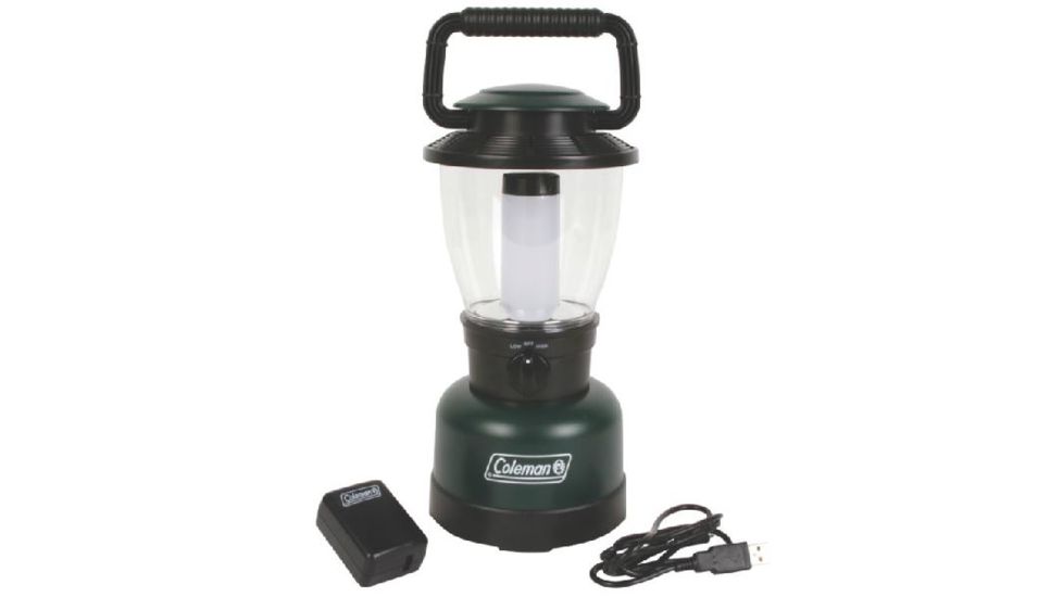 Coleman Rugged Rechargeable 400L LED Lantern, Li-Ion, Green / Black 2000020190, EDEMO1