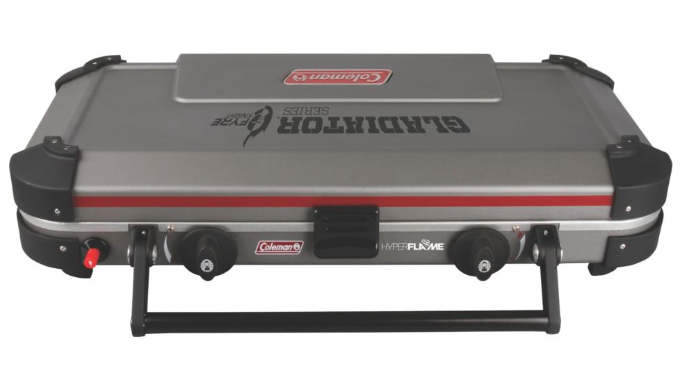 Coleman Signature Fyreknight Hyperflame 2-Burner Propane Camping Stove, Gray 2000017458