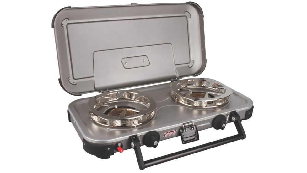 Coleman Signature Fyreknight Hyperflame 2-Burner Propane Camping Stove, Gray 2000017458