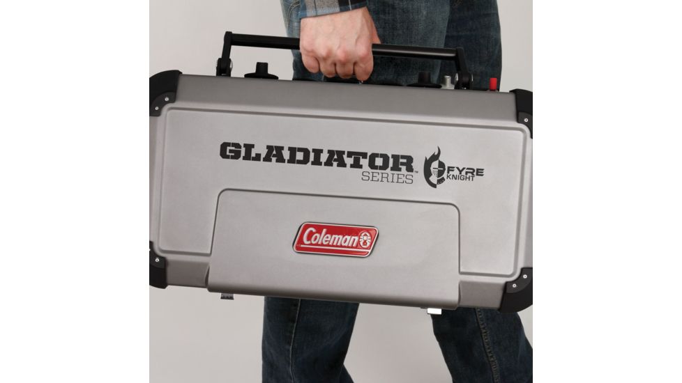 Coleman Signature Fyreknight Hyperflame 2-Burner Propane Camping Stove, Gray 2000017458