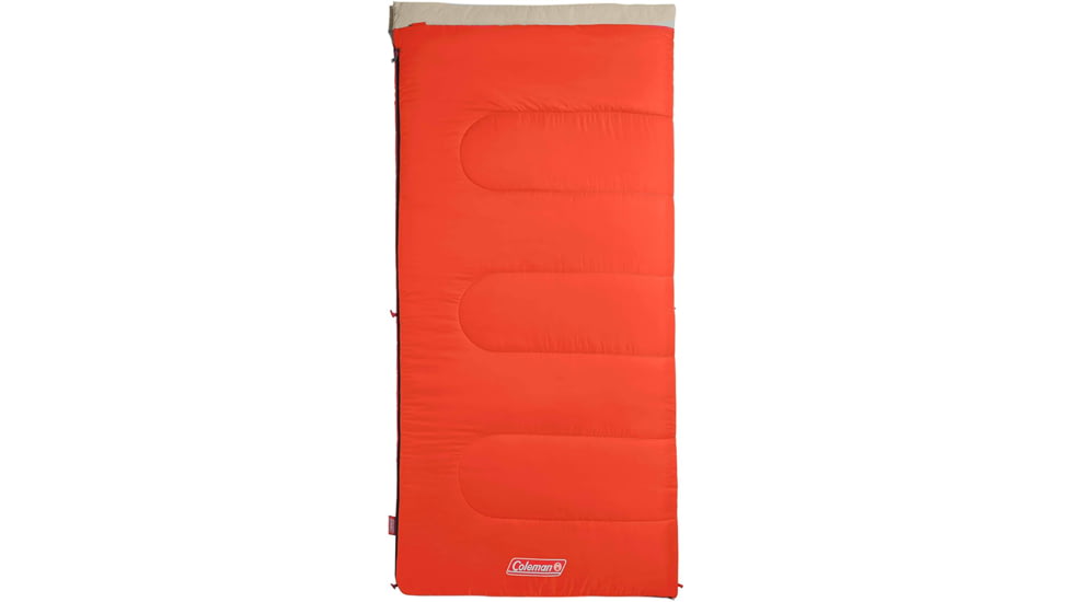 Coleman Sleeping Bag Oak Point 30 Degree Big &amp; Tall Orange