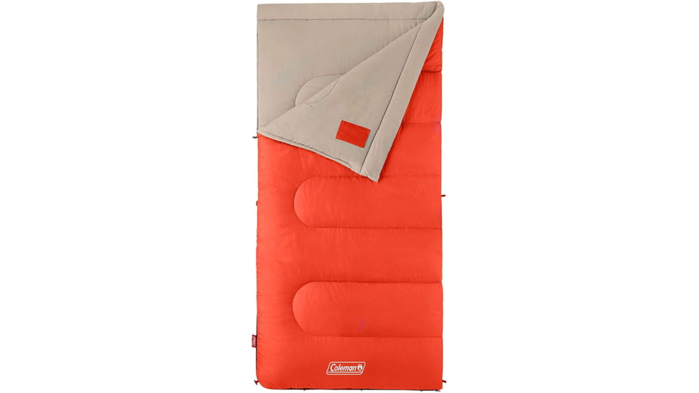 Coleman Sleeping Bag Oak Point 30 Degree Big &amp; Tall Orange