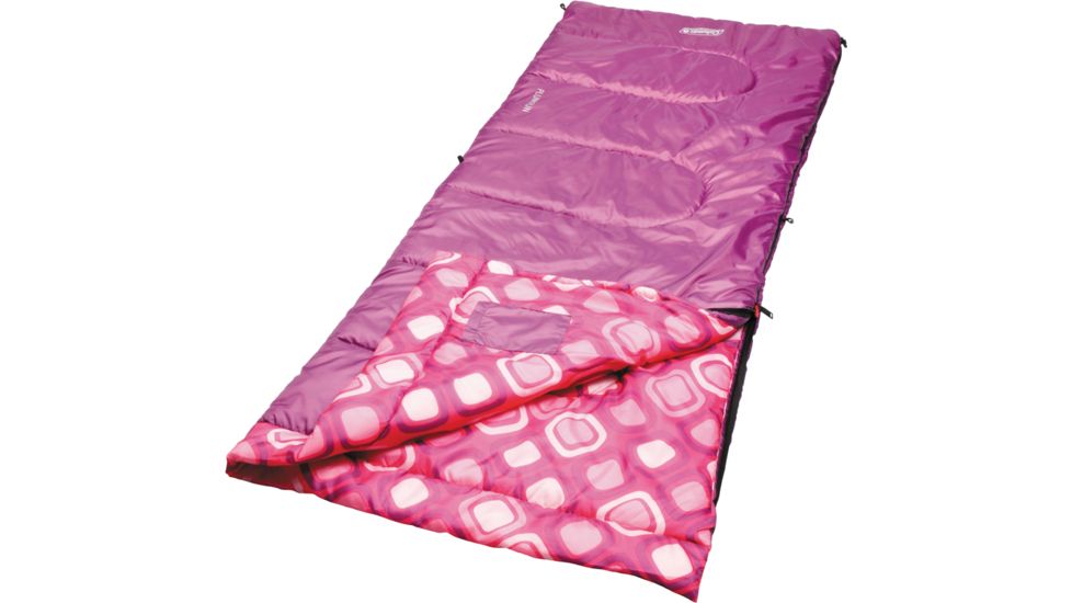 Coleman Sleeping Bag, Rectangular, Youth, Girl 187539