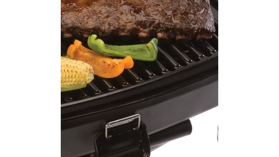 Coleman Sportster Propane Grill, Collapsible Stand W/ Wheels, 11,000 BTU, Red, 225 Sq In Cooking Area, 2000038233