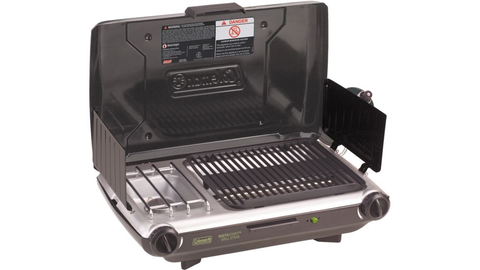 Coleman Stove-Grill Portable Propane, 2 Burner Ei 187476