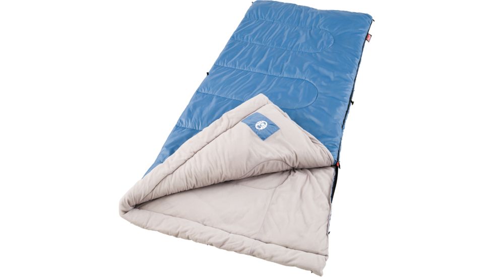 Coleman Sun Ridge Sleeping Bag, 40F/60F, Blue, CM1010410016-6