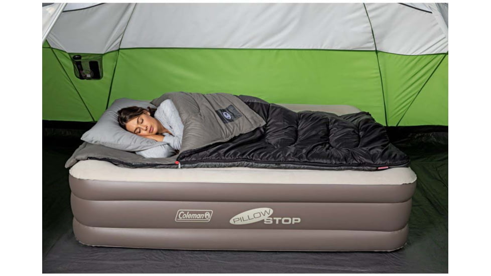 Coleman Supportrest Pillowstop Double High Queen W/120v Pump