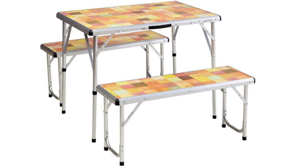 Coleman Table Packaway Picnic Set Mosaic 187642