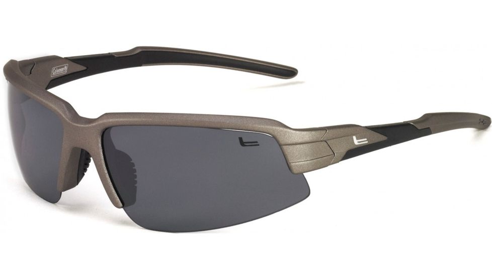 Coleman TechForce Sunglasses - Grey Frame and White Flash Lens 842749030845
