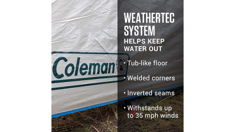 Coleman Tent 4 Person Screened Cabin Evergreen, 2000035607