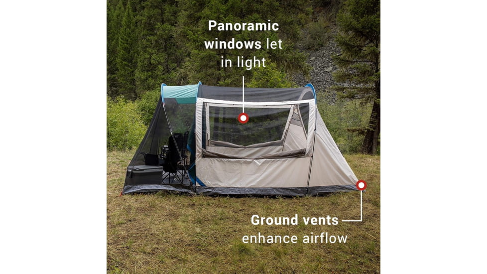 Coleman Tent 4 Person Screened Cabin Evergreen, 2000035607