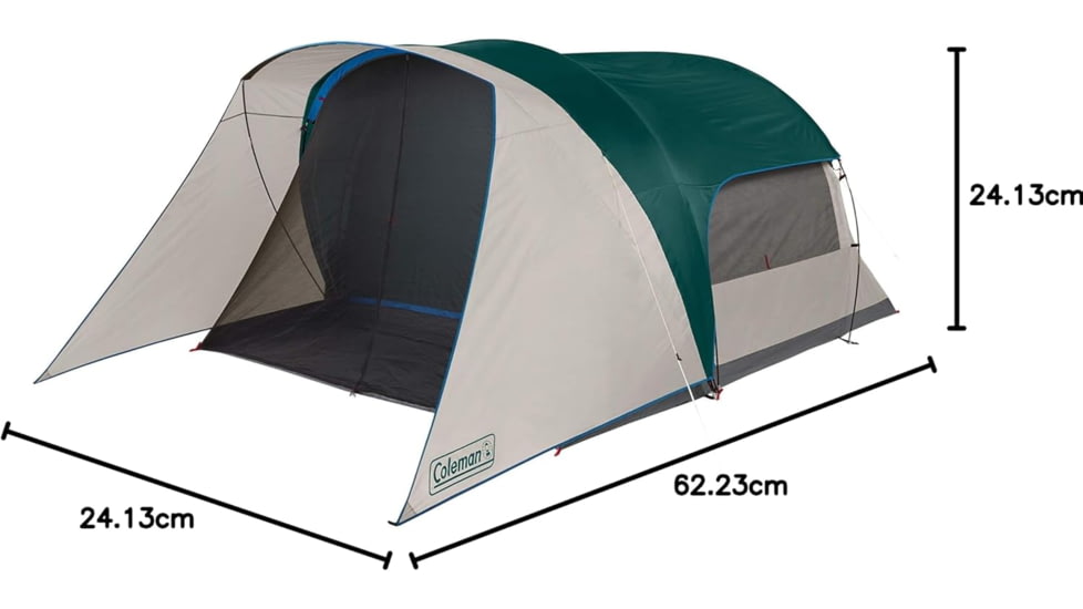 Coleman Tent 6 Person Screened Cabin Evergreen, 2000035608