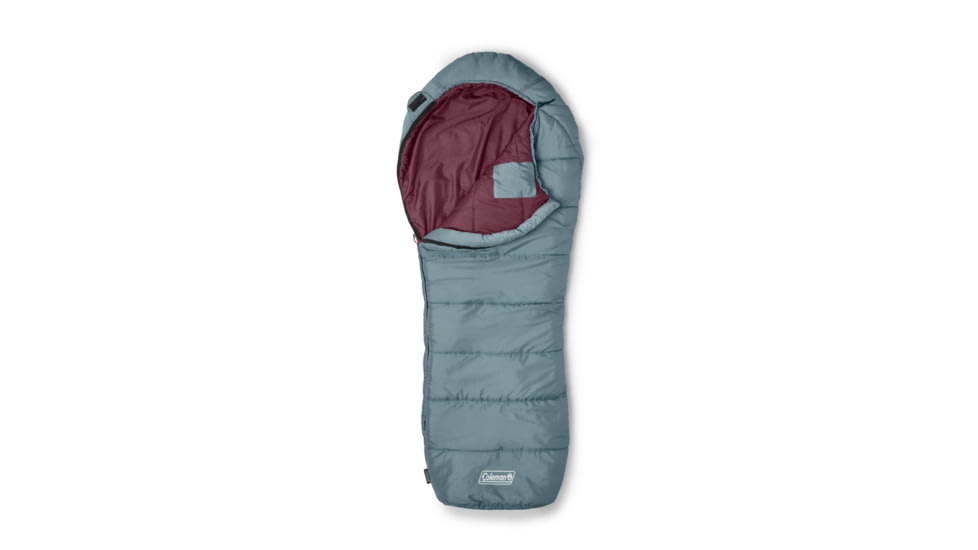 Coleman Tidelands Mummy Sleeping Bag, 40F, Red, CM1010410018-4