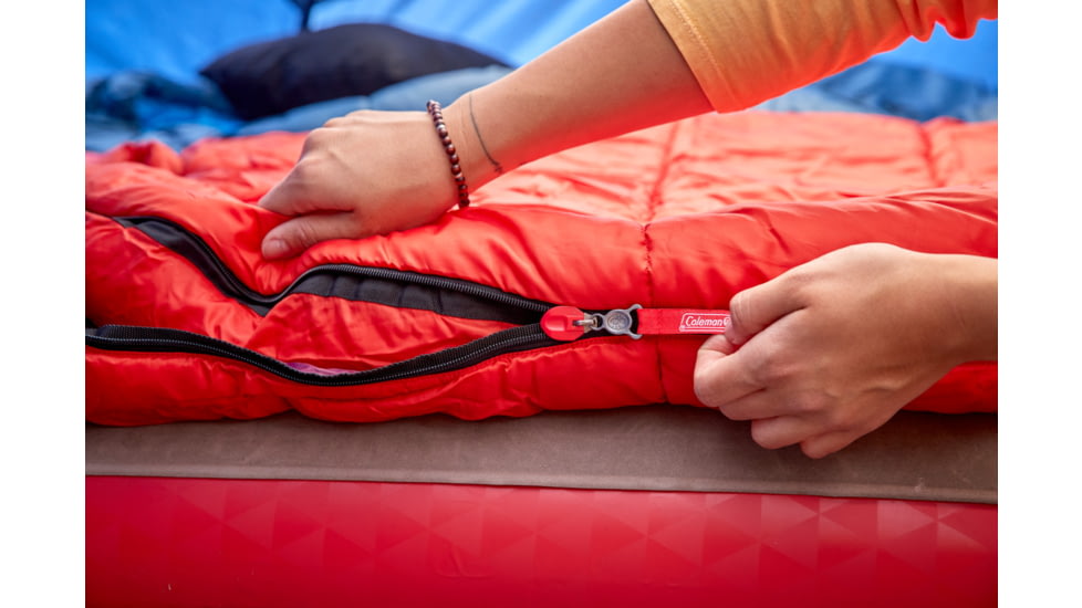 Coleman Tidelands Mummy Sleeping Bag, 40F, Red, CM1010410018-4