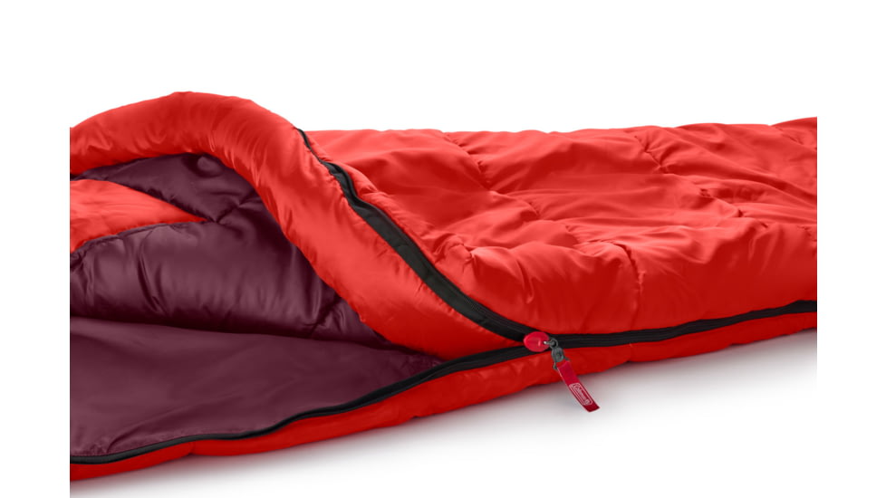 Coleman Tidelands Mummy Sleeping Bag, 40F, Red, CM1010410018-4