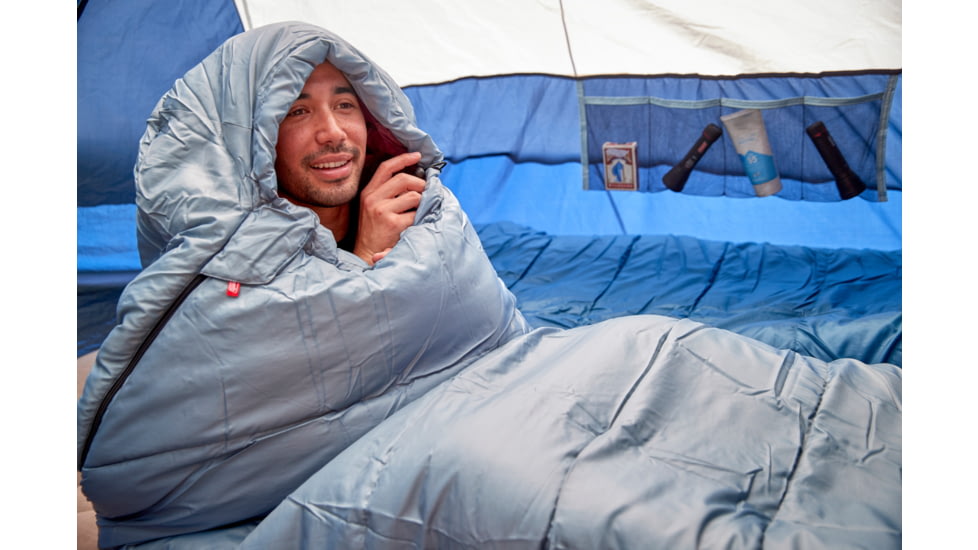 Coleman Tidelands Mummy Sleeping Bag, 50F, Big/Tall, Grey, CM1010410018-1