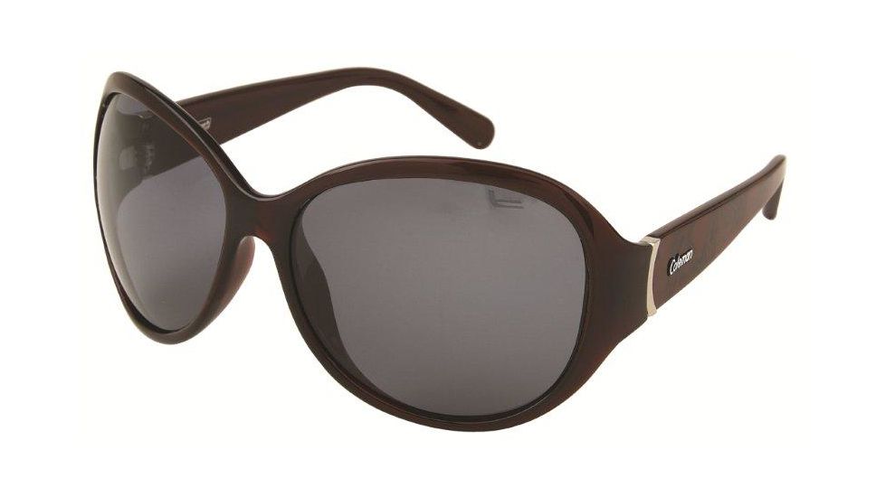 Coleman TR90 Fashion 6515 Polarized Sunglasses - Burgundy Frame, Smoke Lenses CC2 6515-C2