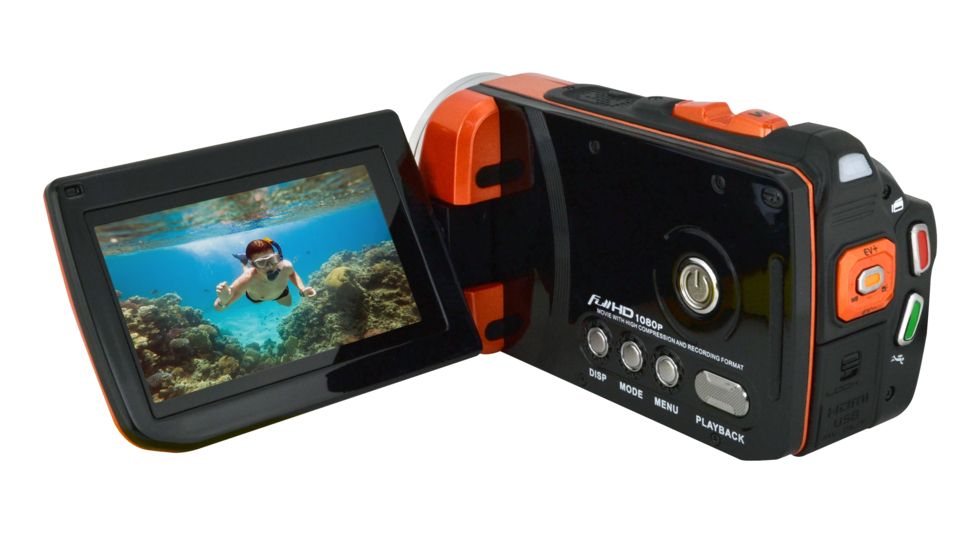 Coleman TrekHD 1080p HD Underwater Camcorder &amp; 16.0 MP Digital Camera, Waterproof to 10 ft, Orange CVW16HD-O