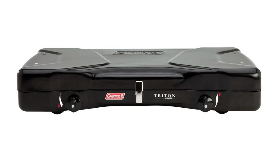 Coleman Triton ML 2-Burner Propane Stove, 22000 BTU WindBlock Panels, Black 2000020953