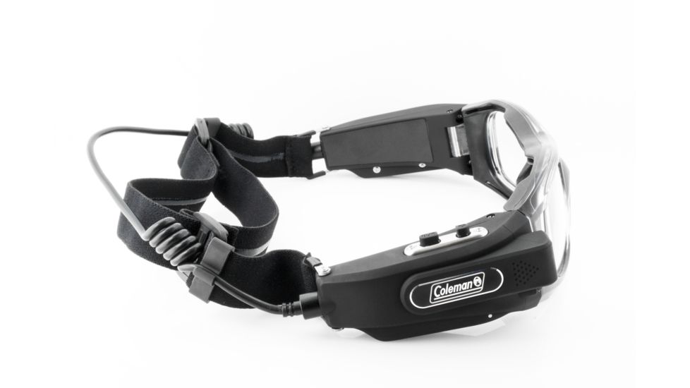 Coleman VisionHD 1080p HD / 5.0 MP Wearable POV Sports Digital Camera &amp; Video Safety Goggles, Black G5HD-SPORT