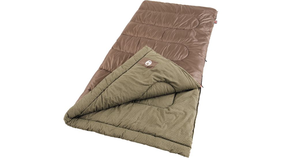 Coleman Weather Scoop Rectangle 39in. x 81in. Sleeping Bag, Oak Point Cool Weather 187527