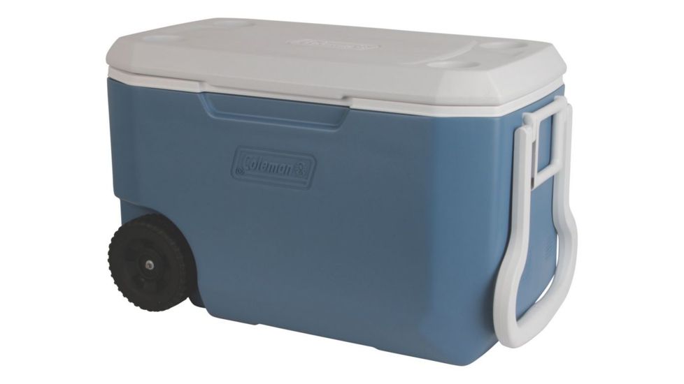 Coleman Xtreme 5 - 62 Quart  Wheeled Cooler  , 5862, Blue / White, Holds 95 Cans 3000004025