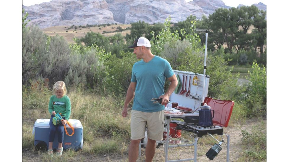 Coleman Xtreme 5 - 62 Quart  Wheeled Cooler  , 5862, Blue / White, Holds 95 Cans 3000004025