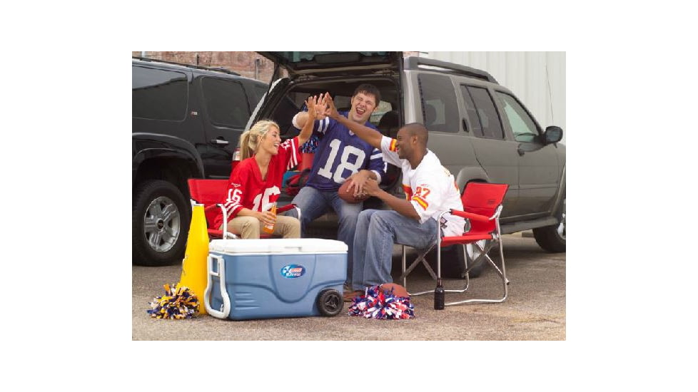 Coleman Xtreme 5 - 62 Quart Wheeled Cooler, Blue, Holds 85 Cans 6262A748