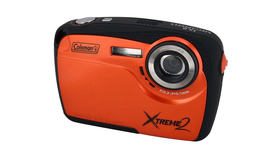 Coleman Xtreme2 16.0 MP / HD Underwater Digital &amp; Video Camera, Waterproof to 10 ft, Orange C12WP-O