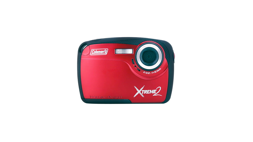 Coleman Xtreme2 16.0 MP / HD Underwater Digital &amp; Video Camera, Waterproof to 10 ft, Red C12WP-R