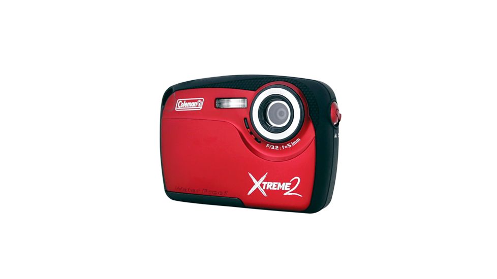 Coleman Xtreme2 16.0 MP / HD Underwater Digital &amp; Video Camera, Waterproof to 10 ft, Red C12WP-R