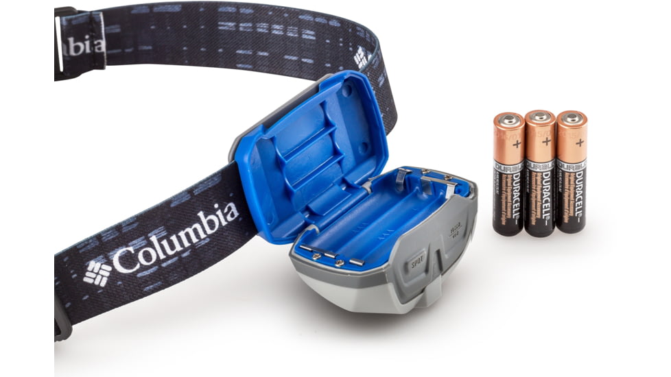 Columbia 225 Lumen Auto-Dimming Headlamp, Blue/Gray/White, 50043