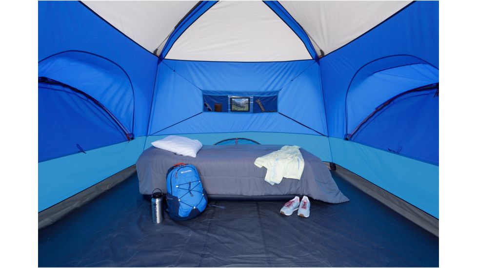 Columbia 6 Person Mammoth Creek Cabin Tent, Blue/Dark Blue/Graphite/Gray/Orange, 30638