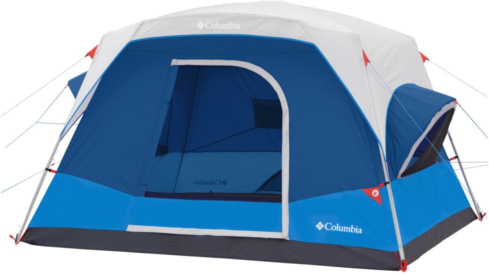Columbia 6 Person Mammoth Creek Cabin Tent, Blue/Dark Blue/Graphite/Gray/Orange, 30638