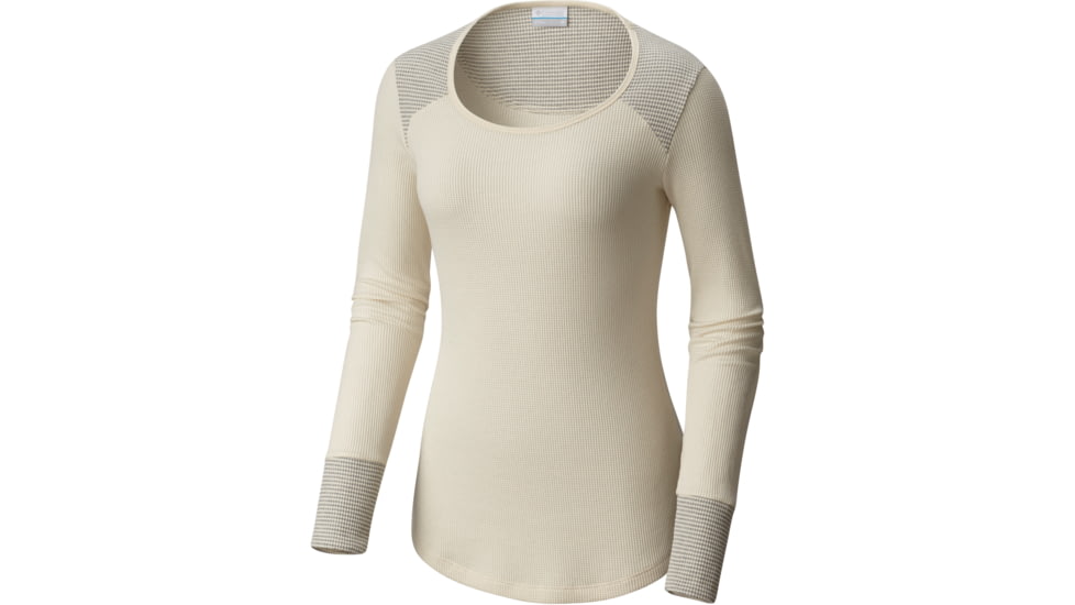Columbia Along the Gorge Thermal Crew Long Sleeve Top - Women's-Chalk-Medium
