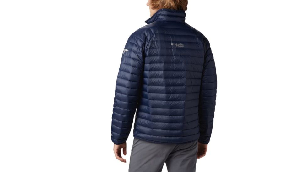 Columbia Alpha Trail Down Jacket - Mens, Collegiate Navy, Large, 1823161464-L