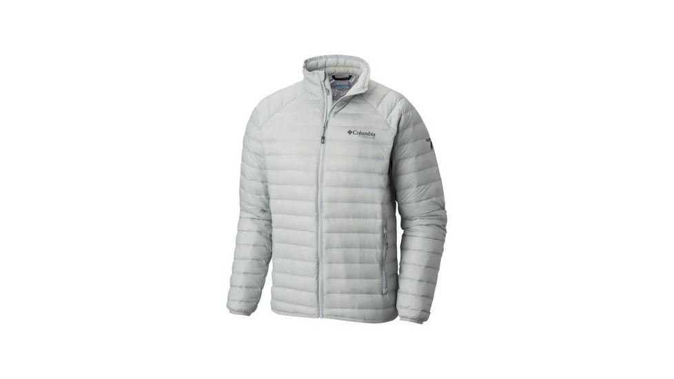 Columbia Alpha Trail Down Jacket - Mens, Soft Metal, Large, 1823161385-L