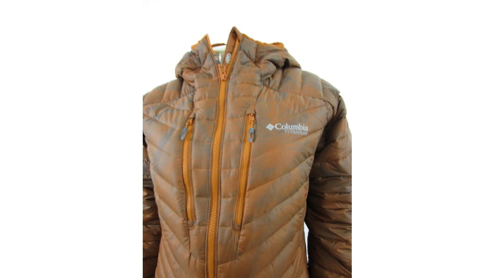 Columbia Altitude Tracker Hooded Jacket, Bright Copper Brushed Marble, XL - Womens, 1798381841-XL