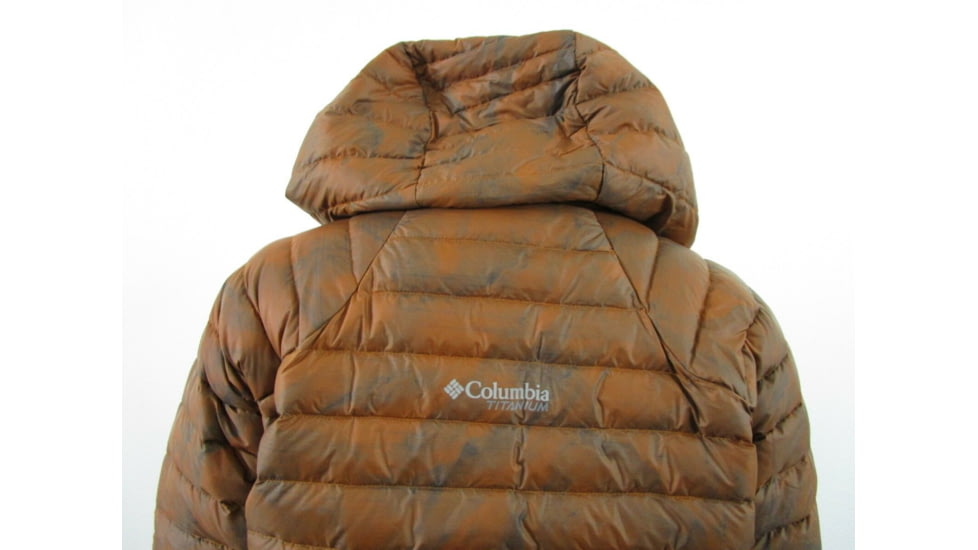 Columbia Altitude Tracker Hooded Jacket, Bright Copper Brushed Marble, XL - Womens, 1798381841-XL