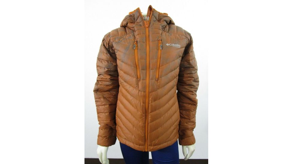 Columbia Altitude Tracker Hooded Jacket, Bright Copper Brushed Marble, XL - Womens, 1798381841-XL