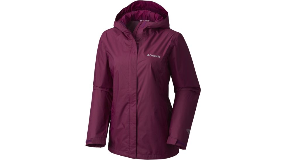 Columbia Arcadia II Rain Jacket - Women's, Dark Raspberry, Large, 426202